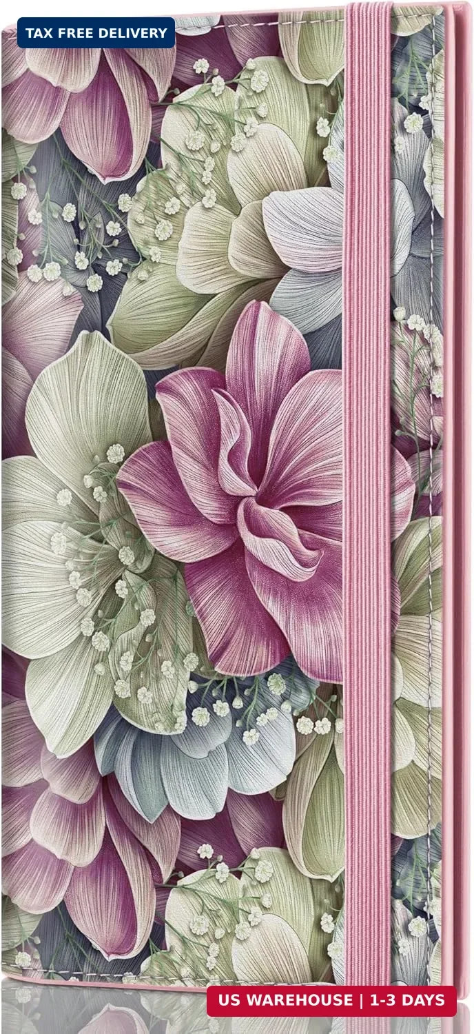 Airkit Boho Floral Checkbook Covers for Personal Checkbook, PU Leather Checkbook