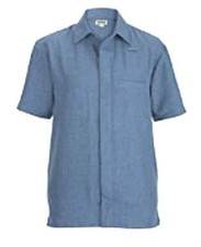 Edwards Style 1224CN Riviera Blue Batiste Cafe Shirt UNISEX Size: 6XL T