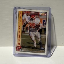 pacific 1991 christian okoye card 214 kansas city chiefs nfl football