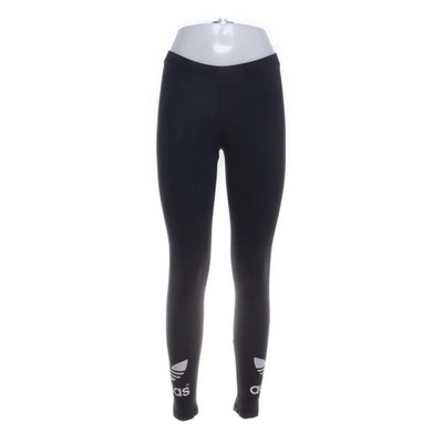Adidas, Sportleggings, Größe: 36, Schwarz, Baumwolle/Elasthan, Einfarbig #ntE