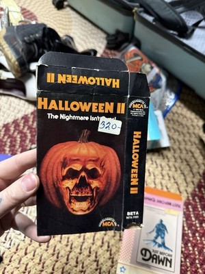 Halloween II 2 Beta NOT VHS Box Only MCA Early Release Horror Slasher
