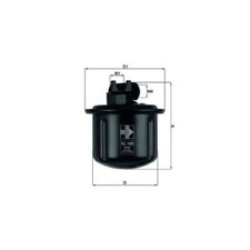 Kraftstofffilter für Honda Accord 4 CB CB, 5 CD CE Civic EG EJ Concerto | 24343