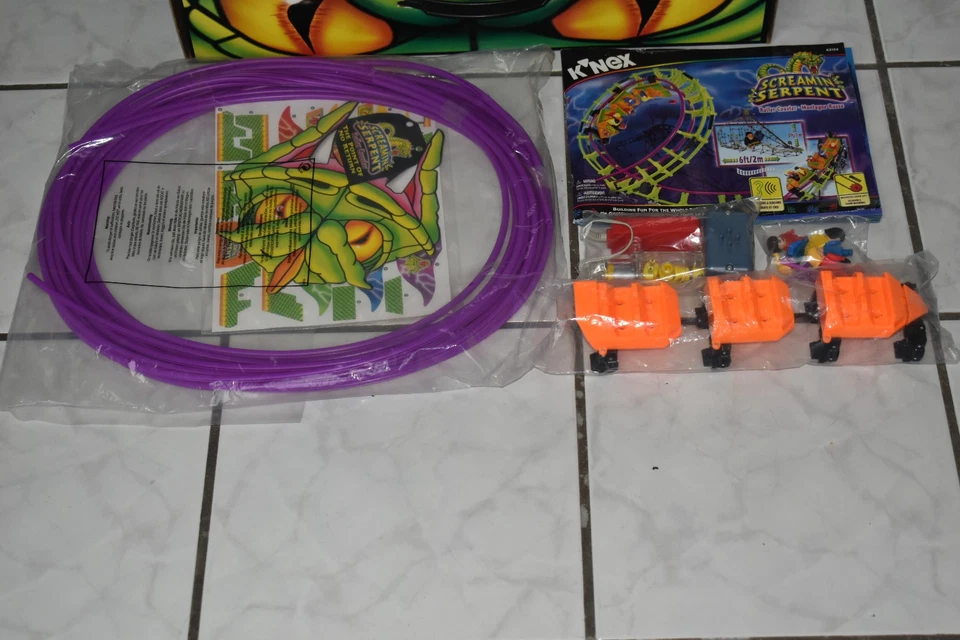 K'NEX Sealed Screamin Serpent Coaster Open Box M Number 63153 2001 Complete - Image 3 of 4