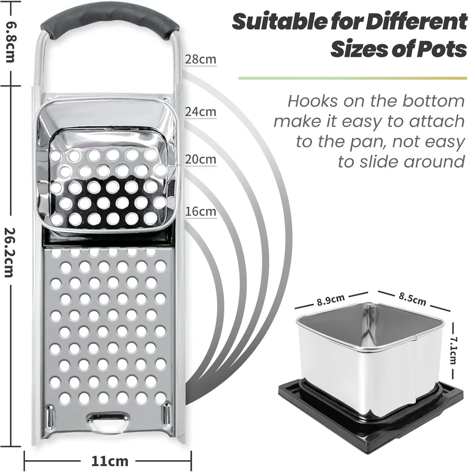 Spaetzle Maker, Premium Grade Stainless Steel Spaetzle Press, Efficient Homemade - Image 4 of 4