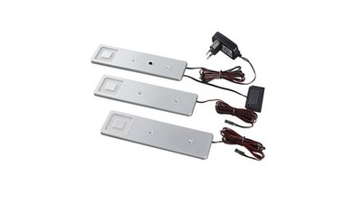 HEITRONIC 3er-Set LED-Unterbauleuchte Imola, warmweiß, erweiterbar auf bis zu 6