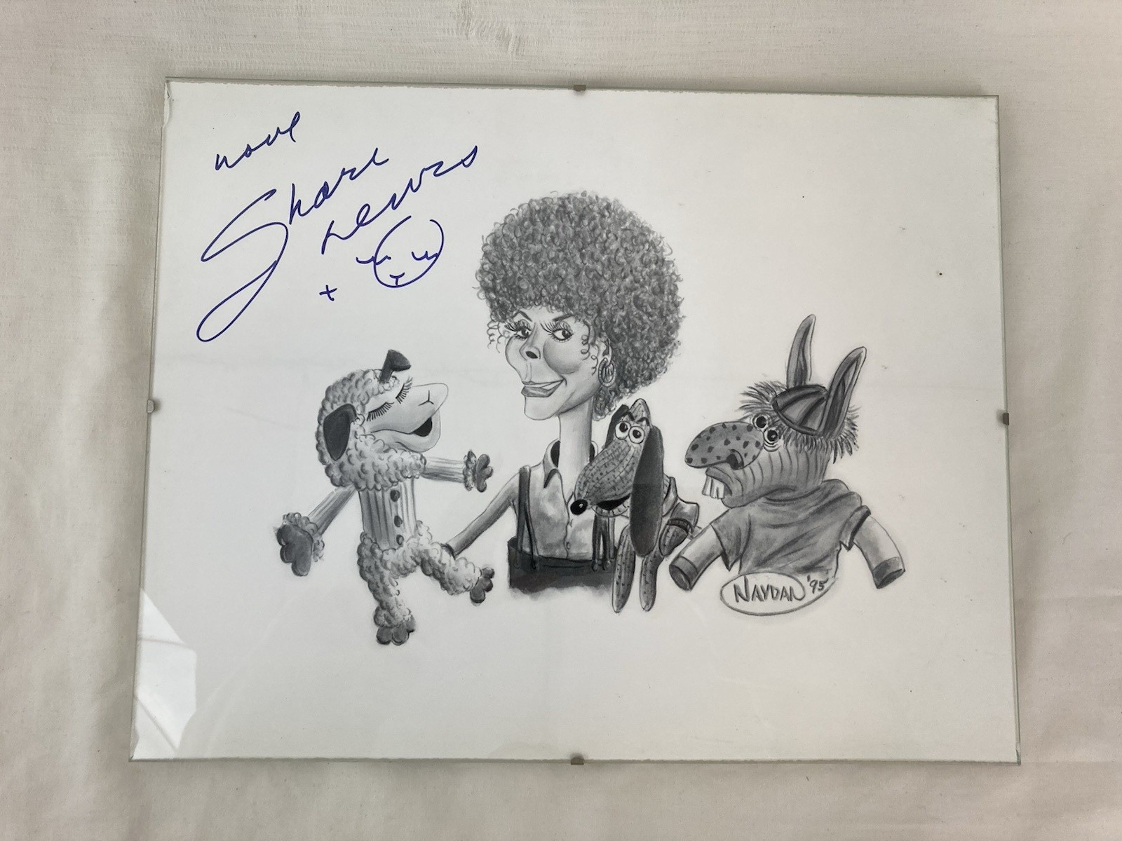 Signed! |Shari Lewis | Caricature Drawing | 1995 |