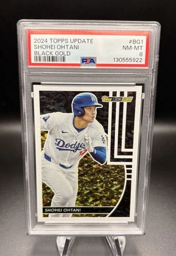 2024 Topps Update Shohei Ohtani Black Gold BG1 PSA 8