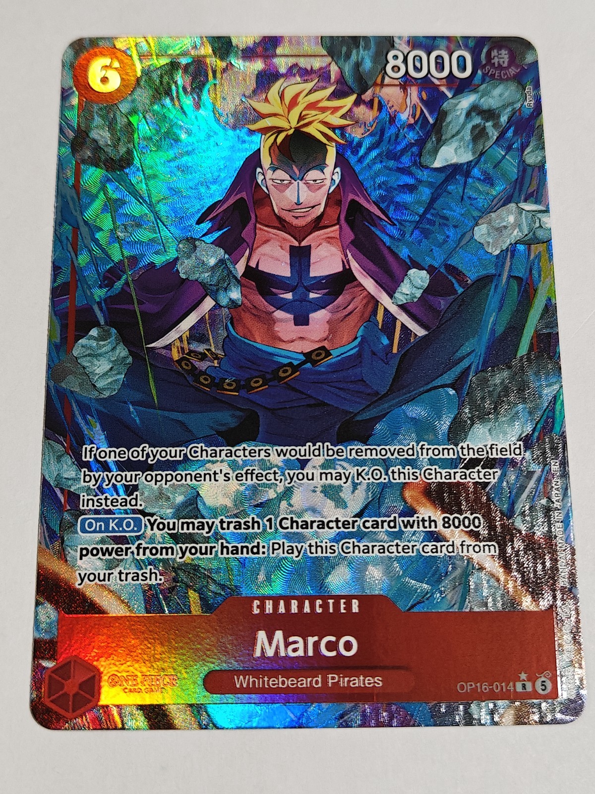 Marco Rare Alt Art Op16-014 One Piece: The Time of Battle English Color Red