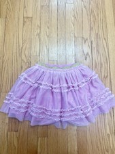 Ballet Core Mini Boden Girls tulle skirt 9/10 Pink Lined Princess Ruffle