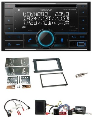 Kenwood CD 2DIN DAB USB Lenkrad Bluetooth Autoradio für Porsche Cayenne 2002-200