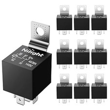 10 Pack SPDT 5PIN Electrical Relays 12V 30/40 Amp 5-Pin Switch Relay for Aut