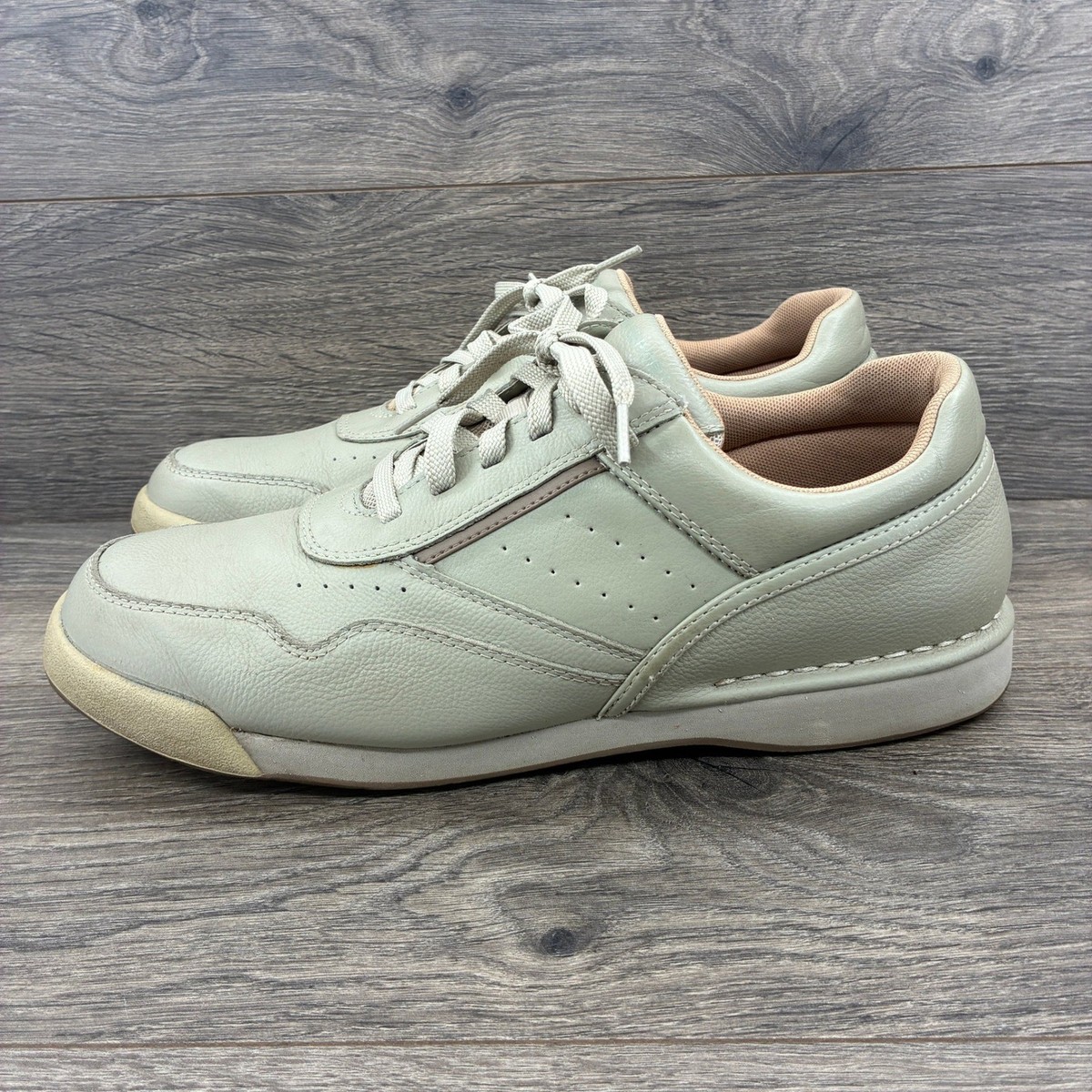 Rockport Prowalker Beige Leather Walking Comfort Shoes K71110- Mens Sz US 10 Men main image 2