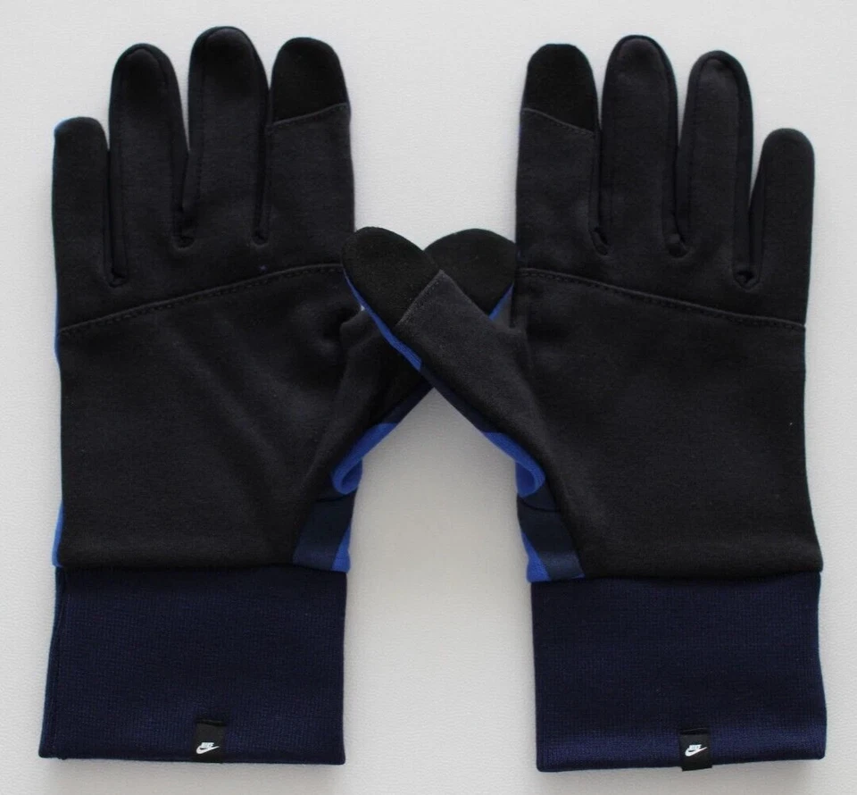 Guantes de vellón Nike Club para hombre grandes reales/blancos/azul marino medianoche Foto 3 de 4