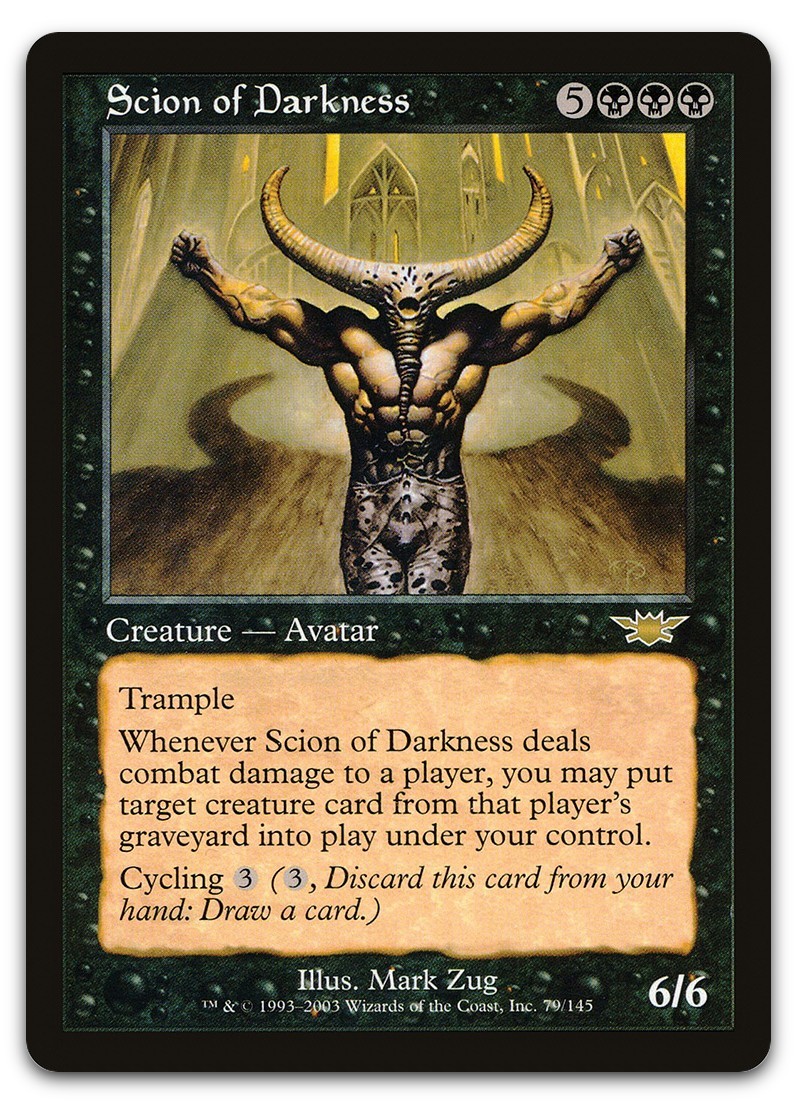 Scion of Darkness #79 (NM) Legions LGN Magic MTG