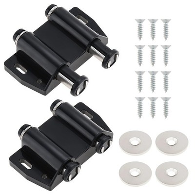 HOJLKLD Magnetic Touch Latch, 2 Pack Cabinet Push Open Double Magnetic Door L...