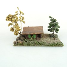 VauPe H0 Holz Gebäude No 509 Hütte mit Bäumen 1950er Jahre