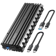 M.2 NVMe SSD Enclosure USB 3.2 Gen 2 Type-C Rugged Militarized Write Switch