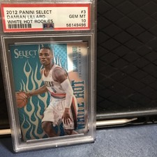 2012 Damian Lillard White Hot Rookies PSA 10 Portland Trailblazers