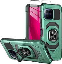 For T-Mobile REVVL 7 Pro 5G Phone Case with Tempered Glass Screen Protector,Mili