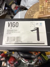 Vigo Norfolk Vessel Bathroom Faucet - Matte Black