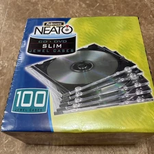 Fellowes Neato CD DVD Slim Jewel Cases 100 