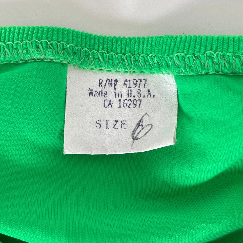 TRAJE DE BAÑO JAG NEÓN De Colección Años 80 90 Parte Inferior de Bikini Playa Surf Verde Talla S? Foto 4 de 4