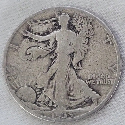 1935 D Walking Liberty Half Dollar in VG Condition