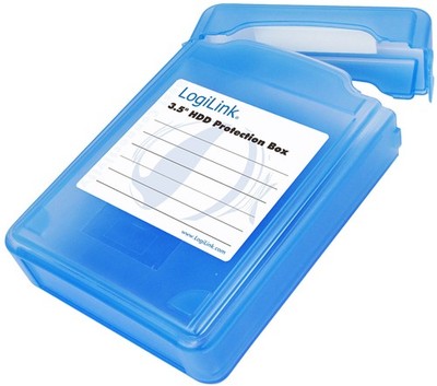 LogiLink HDD-Box für 3,5'' Festplatten blau