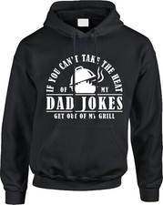 Dad Jokes Fathers Day Gift Family Funny Humor Statement Grilling BBQ Mens Hoodie