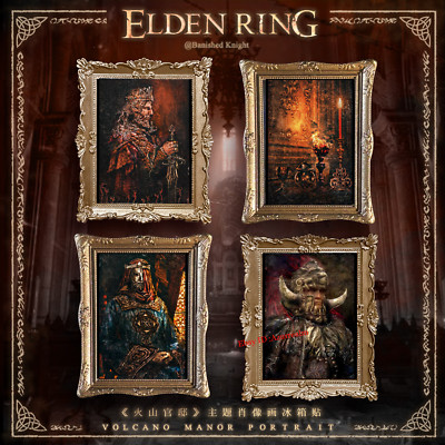 Spiel Elden Ring Volcano Manor Kühlschrank Dekoration Magnetischer Fotorahmen