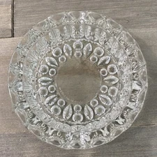 Vintage KIG Heavy Glass 5.5" Round Ashtray Made in Indonesia