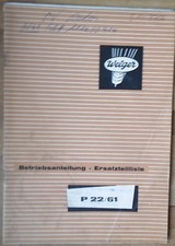 Welger Ballenschleuder P22 / 61 Anleitung + Ersatzteilliste