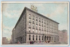 c1920 Louisville Kentucky Vintage Postcard Calt House Exterior Building Street