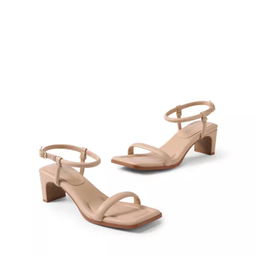 Damen-Sandalen Knöchelriemen offene Zehenpartie niedriger klobiger Absatz Hochzeit Party eleganter Absatz - Bild 25 von 35
