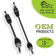 Pair Front CV Axle Joint Shaft Assembly for 2016-2021 Honda Civic Auto CVT Trans