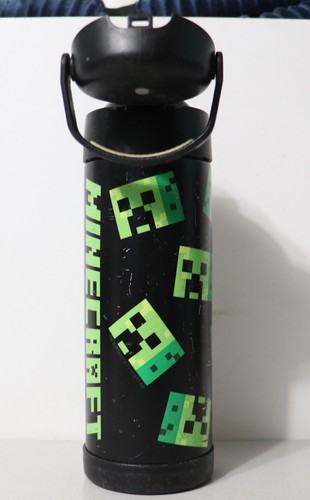 Thermos 16 oz Minecraft Creeper FUNtainer bottiglia d'acqua isolata in acciaio inox - Foto 2 di 4