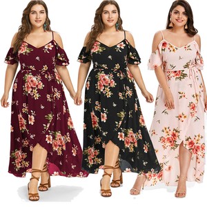Women Maxi Dress Plus Size Formal Beach Wedding Guest Party Bridesmaid Evening Ball Gown Gala