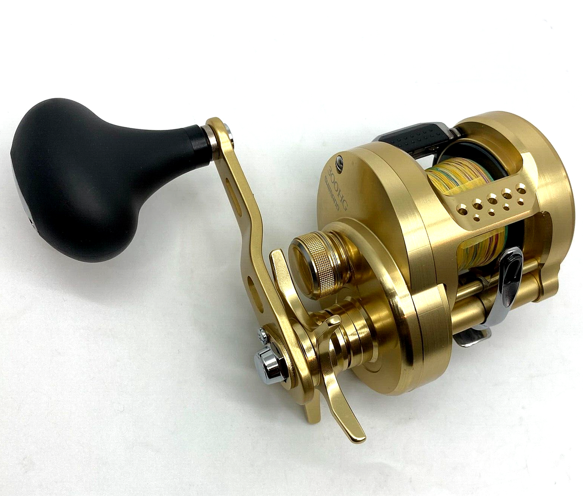 SHIMANO 15OCEA CONQUEST 300PG ゴールド Shimano 15 OCEA CONQUEST 300HG Bait Casting 