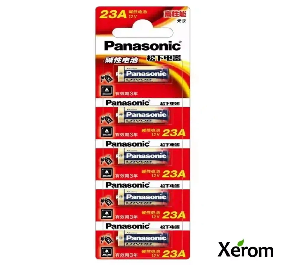 1x Panasonic 23A 23AE MN21 23 A23 23GA 12V Remote Control - Alkaline Battery - Image 3 of 3