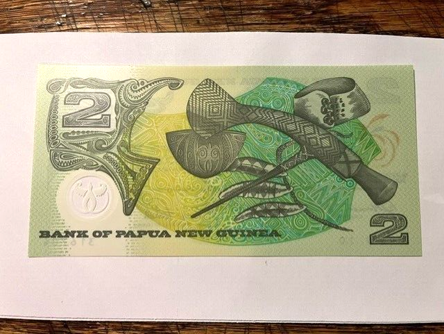 1991 Papua New Guinea 2 Kina Polymer Note/9th S. Pacific Games/CU