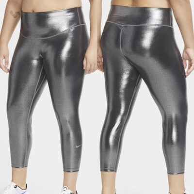 Nike Damen Leggings One Icon Clash 7/8 Tight Fit Plus Size DB9126-010 Sport 1X