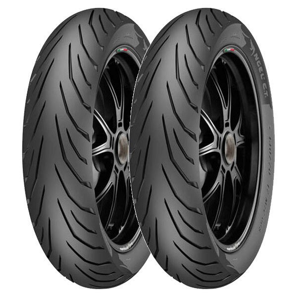 TYRE PAIR PIRELLI 100/80-17 52S ANGEL CITY + 100/80-17 52S ANGEL CITY CT