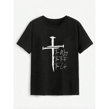 Cross Graphic Round Neck T-Shirt