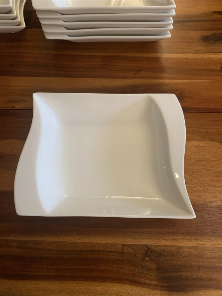 vanWell Marken  Tief Speiseteller »Harmony« Porzellan,Weiß,Groß 20Lx17Bx5cm.T, - Bild 4 von 4