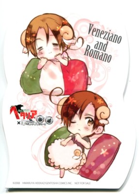 pop stand mini cardboard figure Hetalia Axis Powers promo anime Romano Veneziano