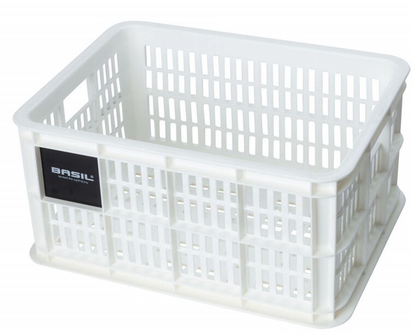 Recycelter Fahrradkasten Basil Crate S 17.5 Liter 29 X 39 X 20 Cm - Bright White-image