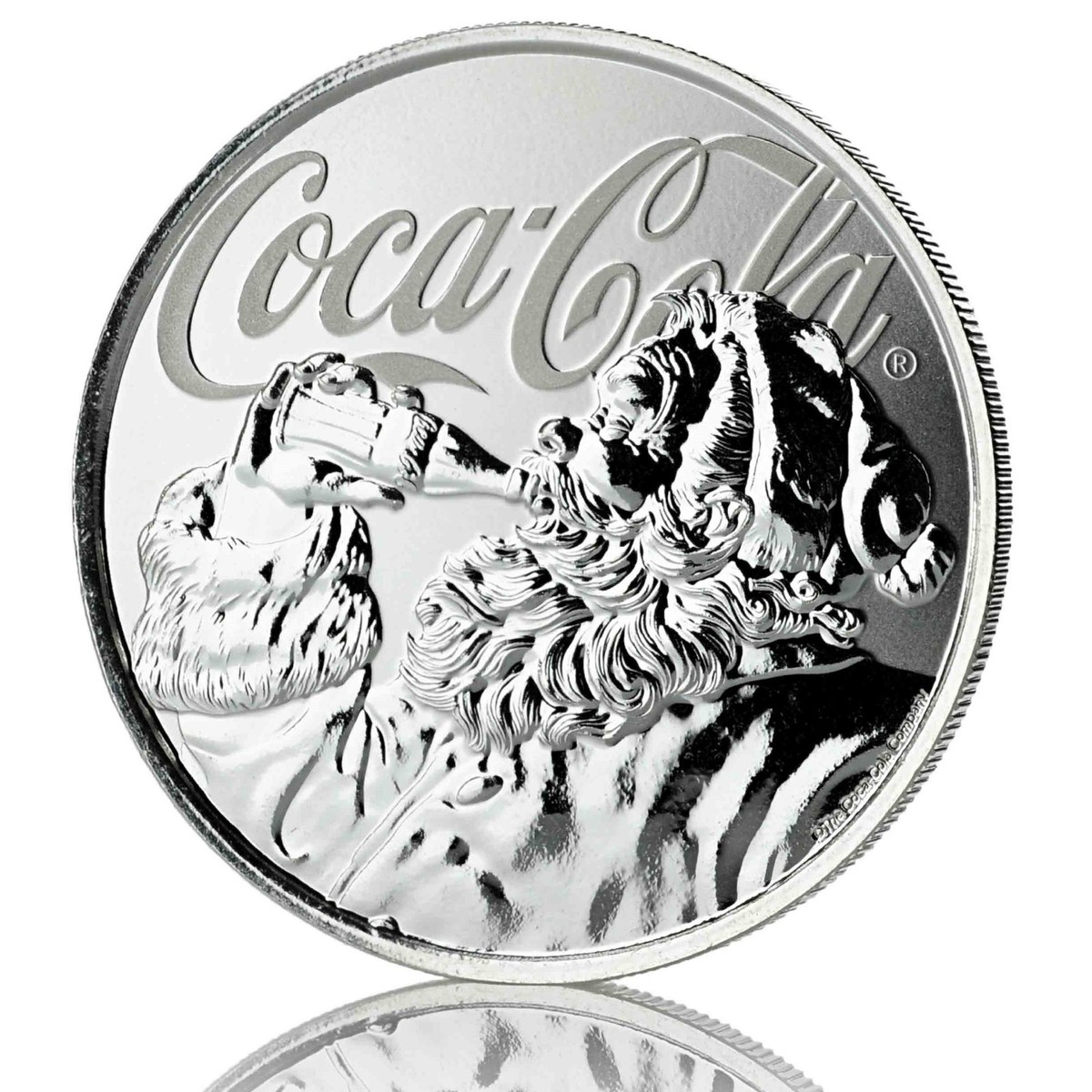 コレクション 2019 Coca-Cola Holiday Coin 1oz Silver 2019 1oz .999 Silver Coca-Cola® Holiday Coin - Limited Mintage