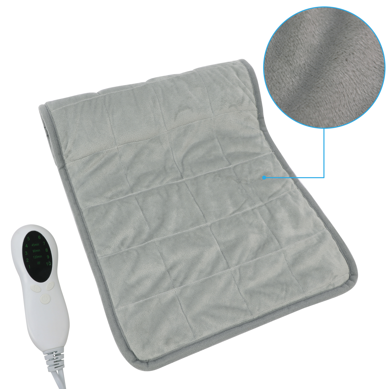 Electric Heating Pad 10 Heat Settings Back Pain Leg Cramps Relief Warmer 24inch