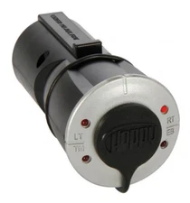 HOPKINS 47535 TRAILER ADAPTER 7 WAY BLADE TO6 ROUND W CIRCUIT TESTER