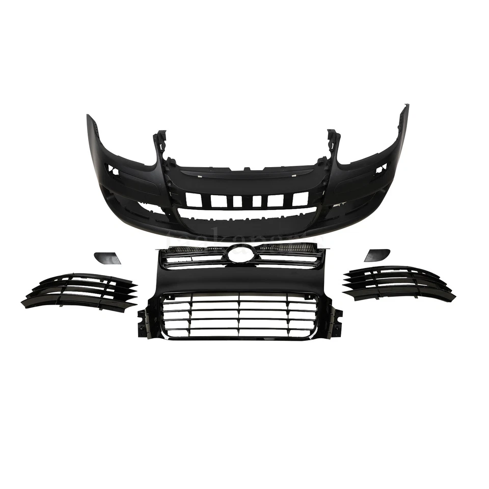 R32 Style Front Bumper Cover W/ Grille For Volkswagen Golf 5 VW MK5 2003-2008 Foto 2 de 4